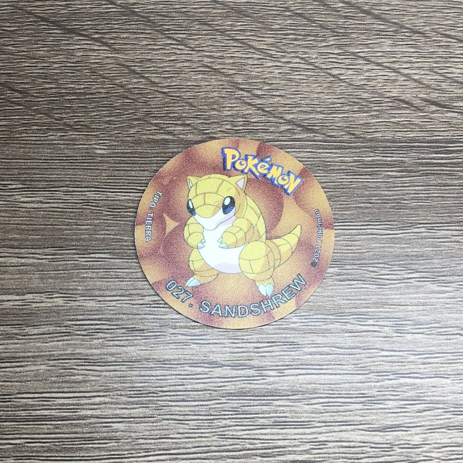 Pokemon Pogs Lot Sandshrew Sandslash Tazos Sabritas Nintendo 2021 Mexico 2