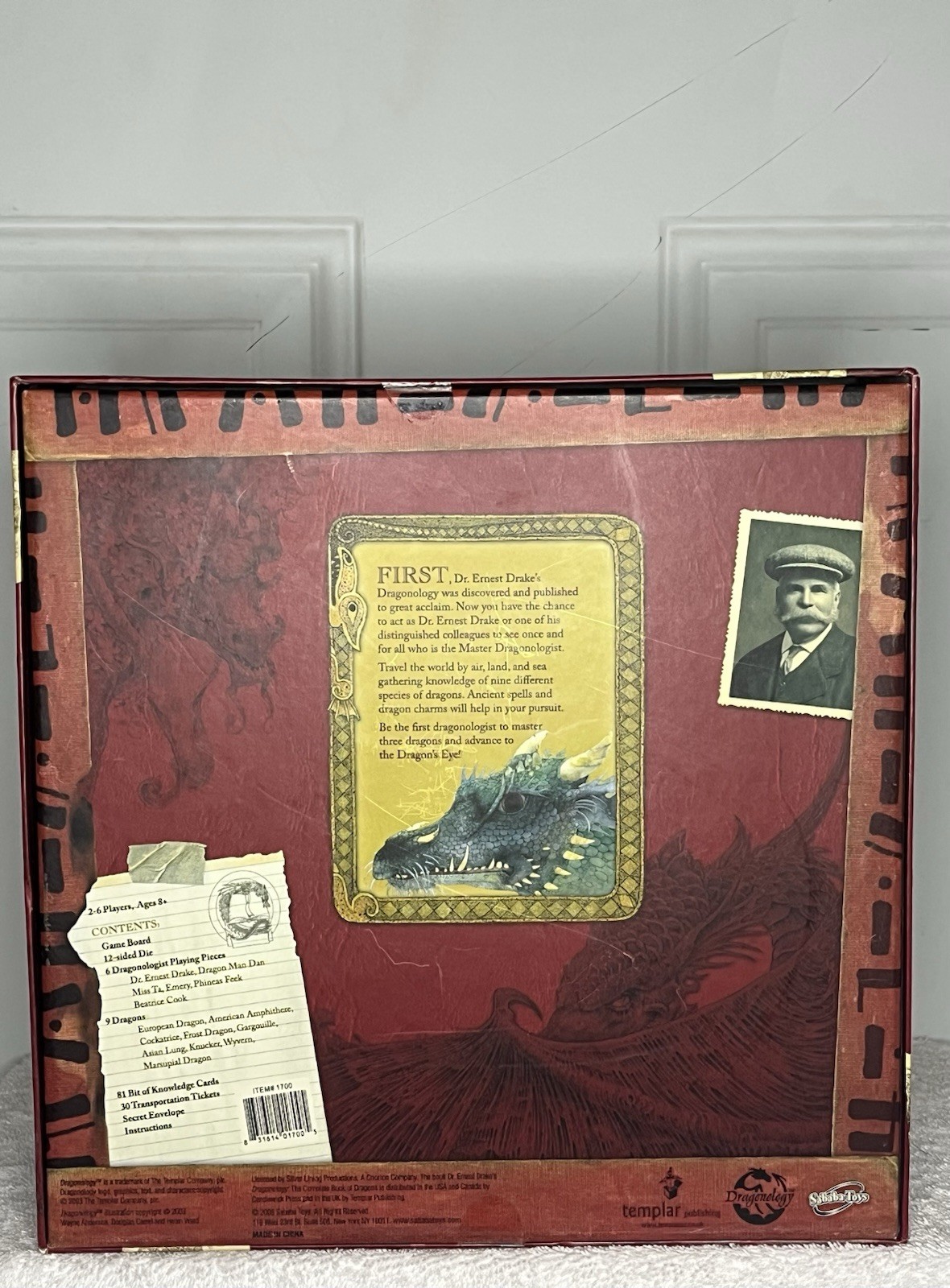 NEAR COMPLETE Dragonology The Game Sababa Toys Board Game Based Book Series 2006