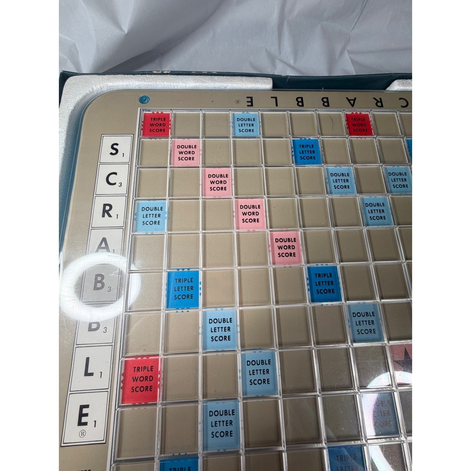 VTG 1977 Scrabble Deluxe Edition Complete Set Board Turntable Selchow Righter