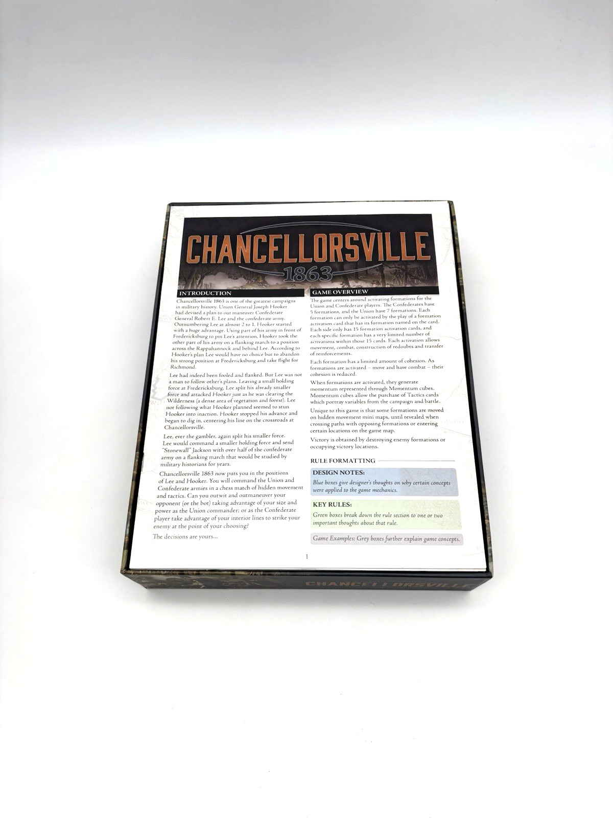 Chancellorsville 1863 Board Game War Strategy Worthington 2020 – New Open Box