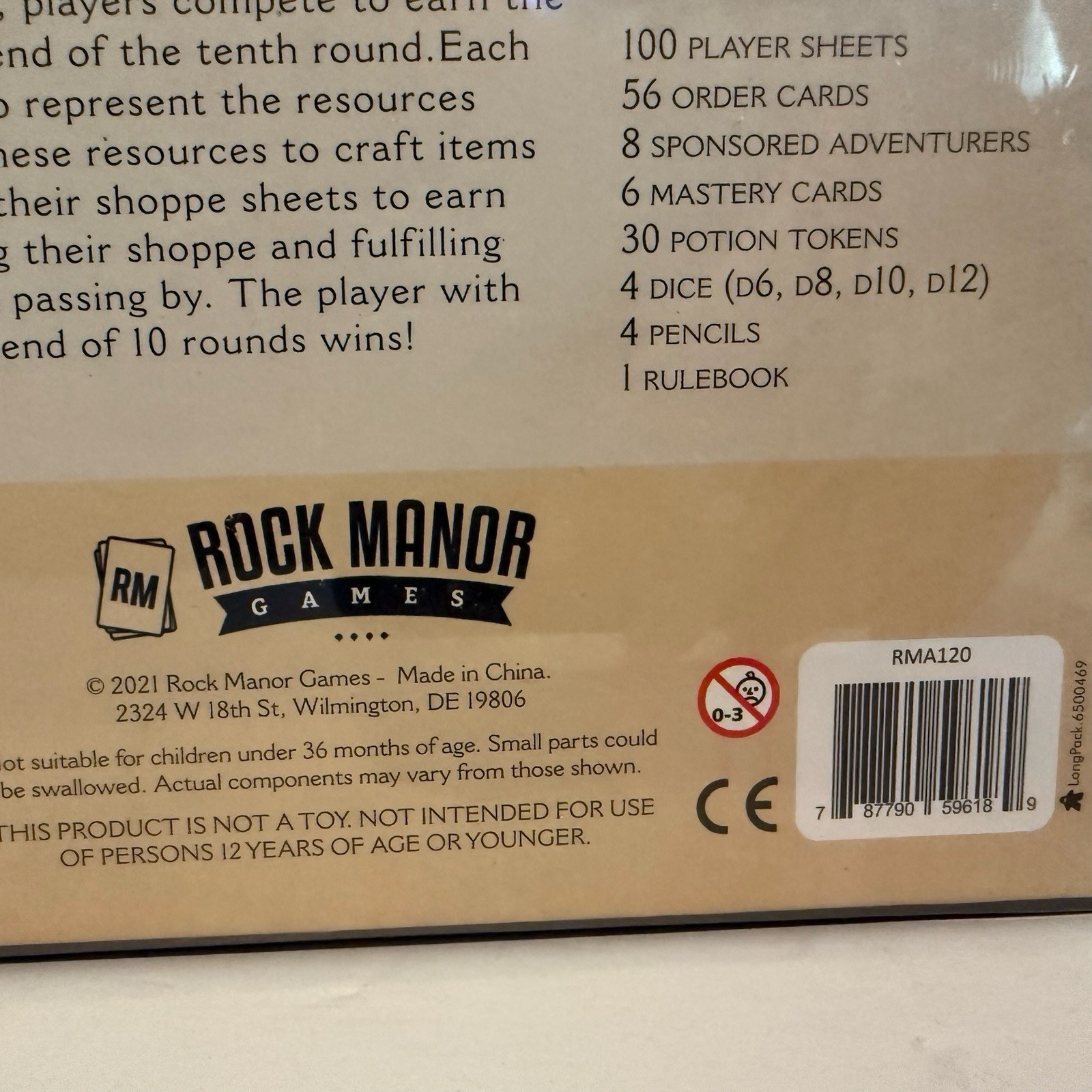 Merchants of Magick: A Set A Watch Tale Board Game Rock Manor Games 2021 – New