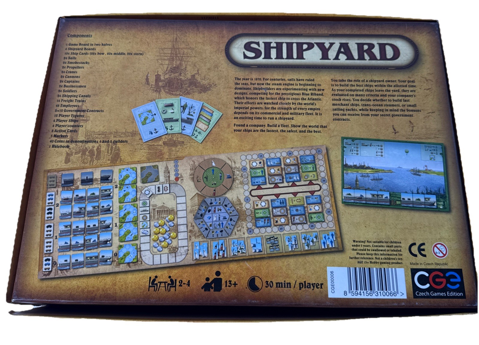 Shipyard Vladimir Suchy Czech Games Edition Used 2010 Gamers Award Finalist