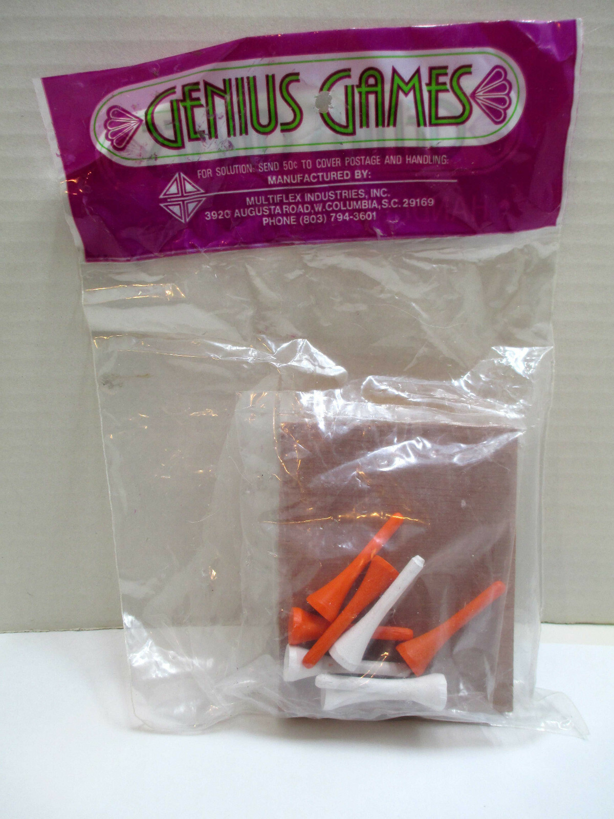 VTG Genius Games Super & Traditional Tic Tac Toe Games Wood Board Golf Tee Pegs