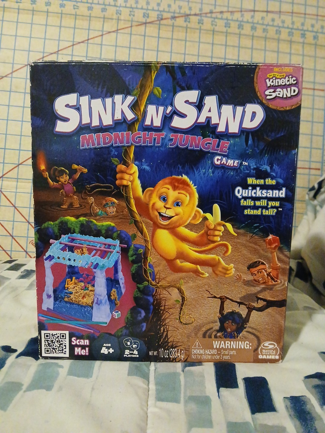 Spin Master Sink n’ Sand Midnight Jungle Kids Game Kinetic Sand 4+ – Complete –