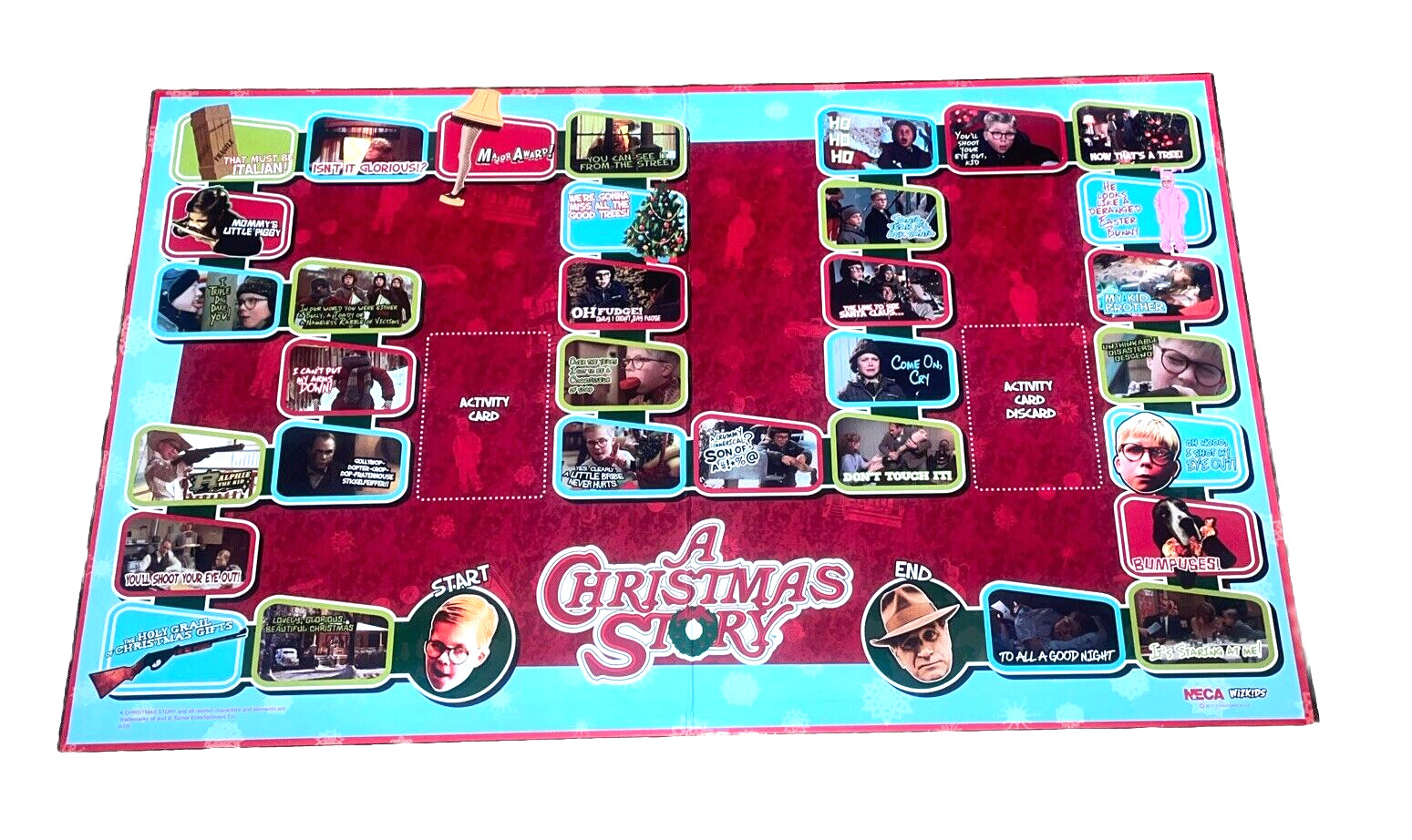 Warner Bros Christmas Story The Party Game NECA Wiz Kids Open Box Complete READ*