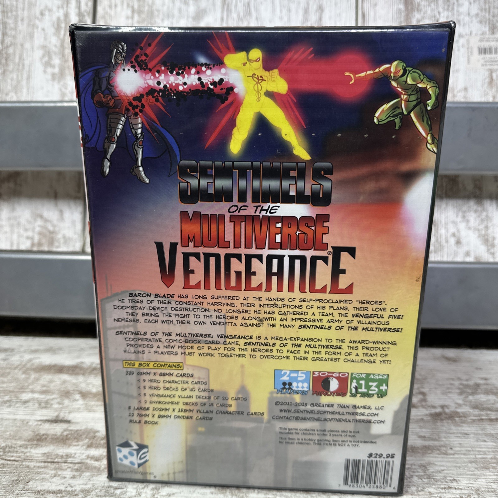 Sentinels of The Multiverse Card Game Vengeance 2014 Greater Than Games – SEALED