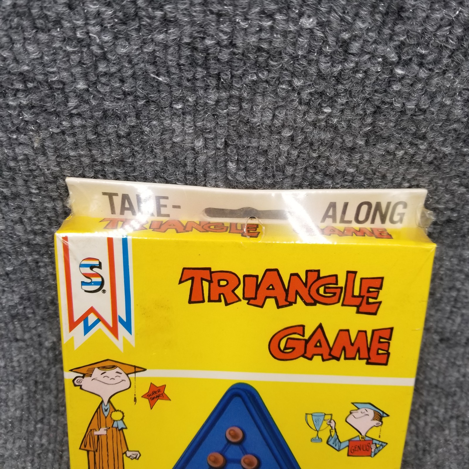 Vintage Triangle Peg Game Smethport Take-Along 1985 Compact Brain Teaser Puzzle