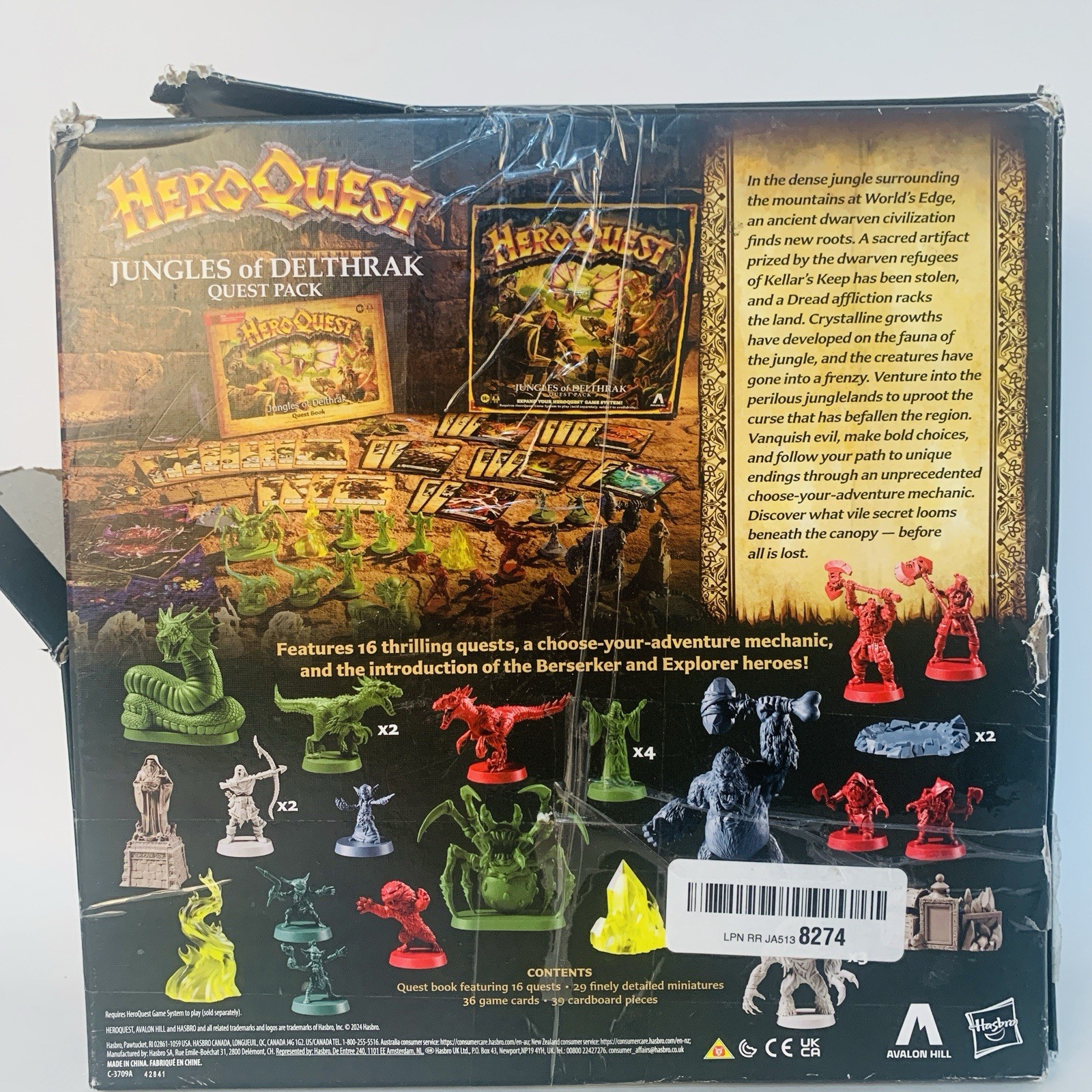 Hero Quest, Jungles Of Delthrak Quest Pack, Avalon for 14 years and older , Good