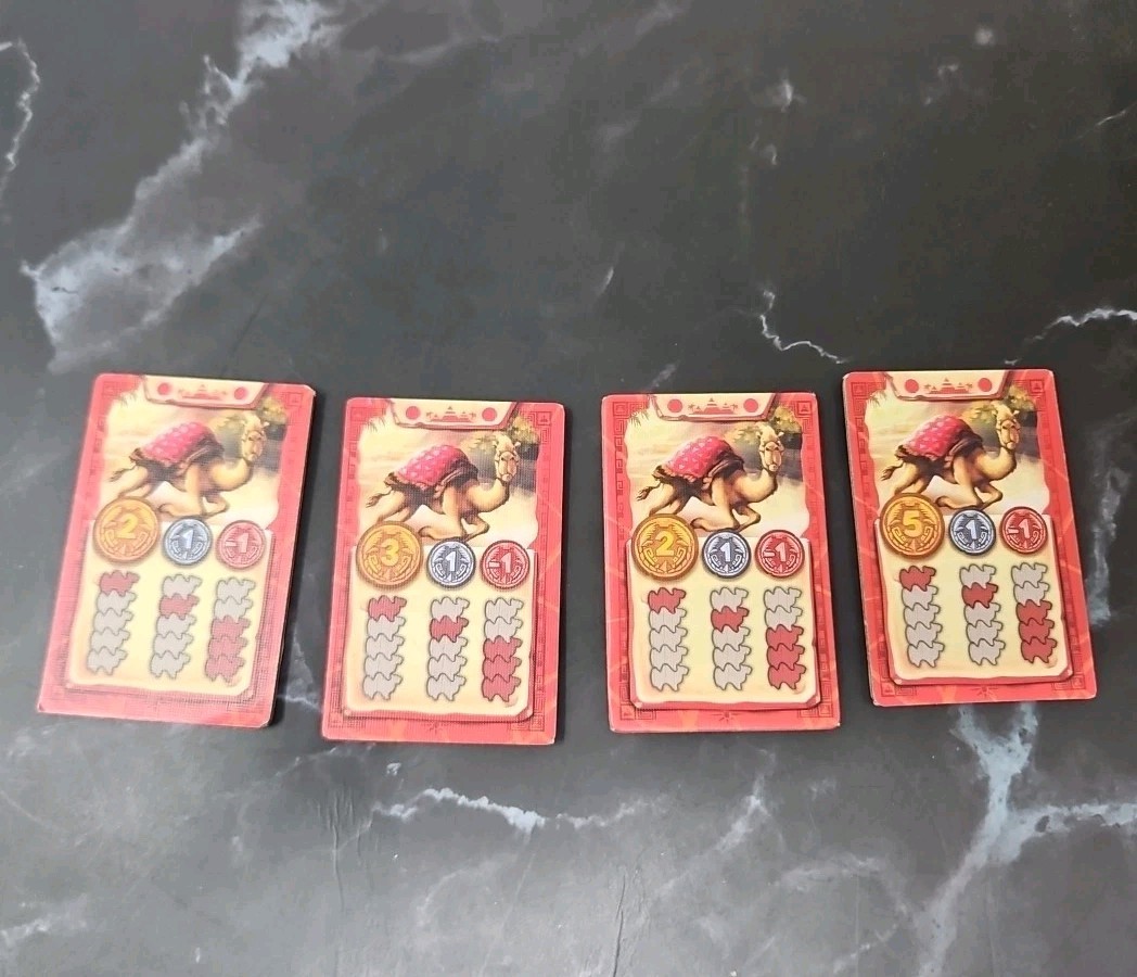 Camel Up| Finish Cards & Betting Tickets Complete Red Set Replacement Pieces
