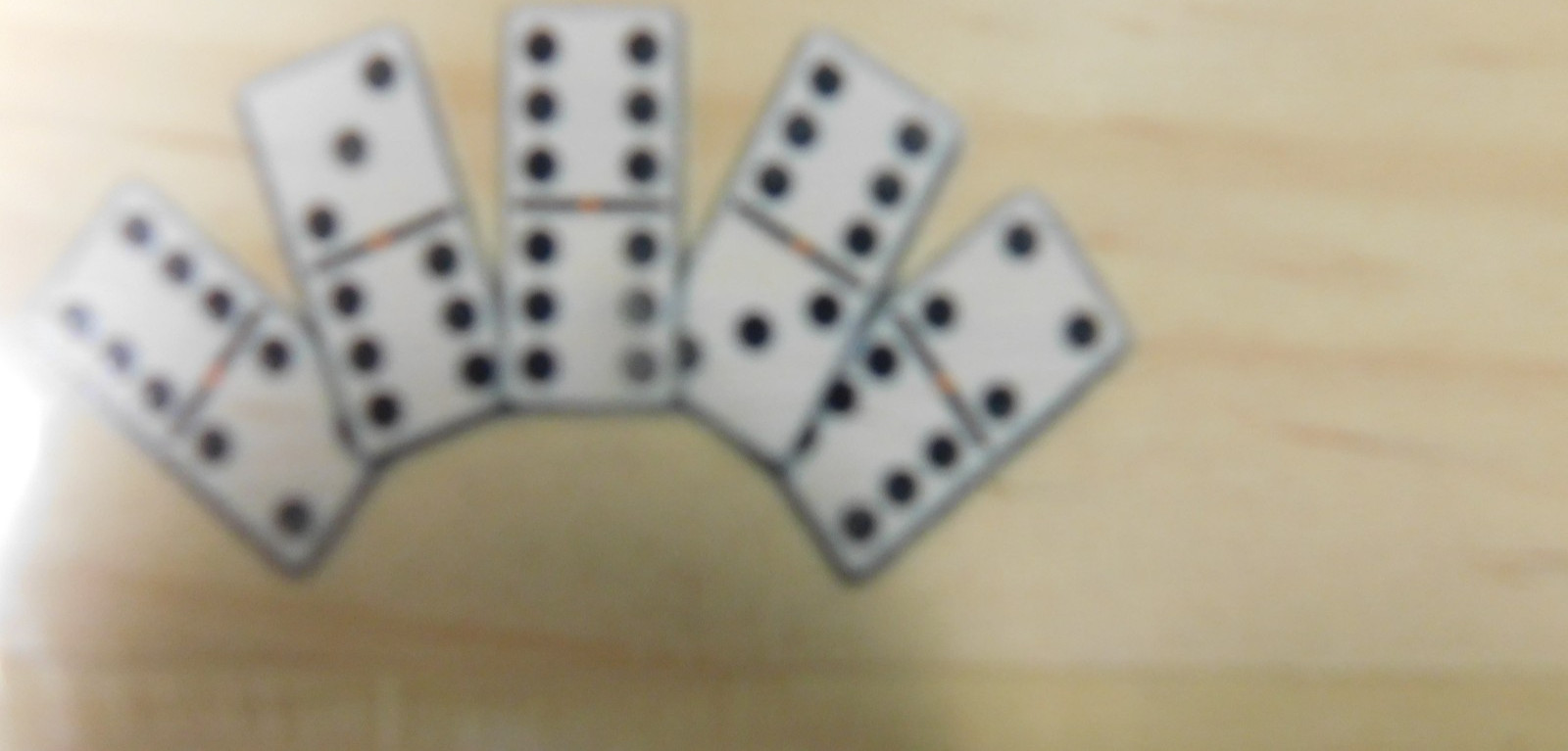 Bene Casa 28pc Handcrafted Glossy White Double 6 Domino Set W/ Wood Box