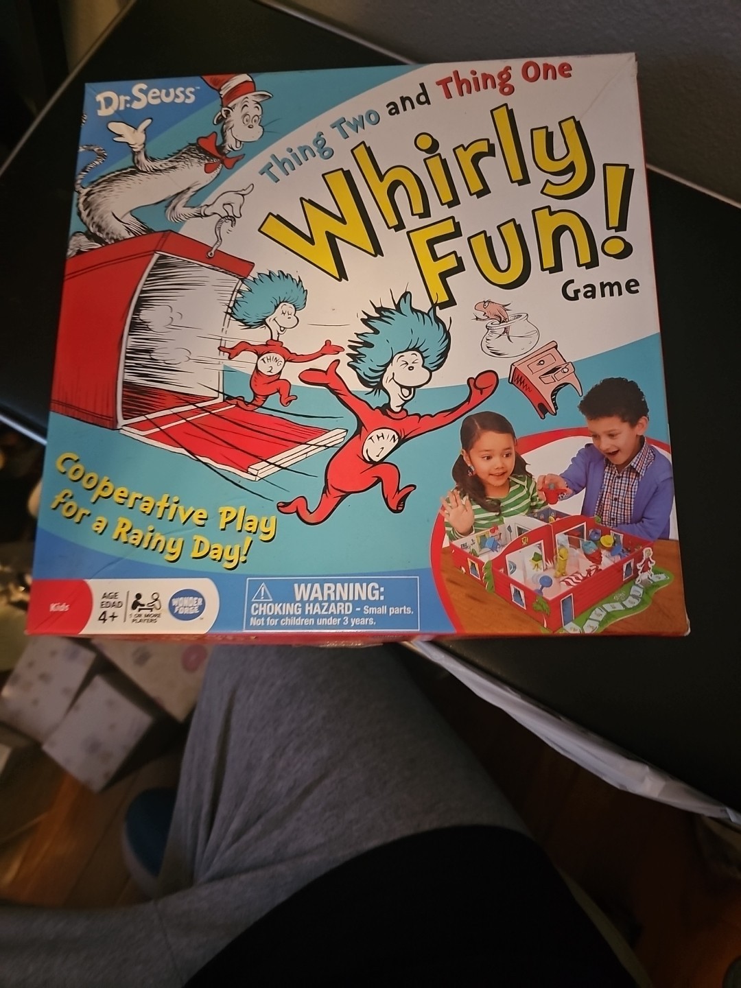 Dr. Seuss Whirly Fun Game COMPLETE Wonder Forge 2016 Kids Family Cat in the Hat