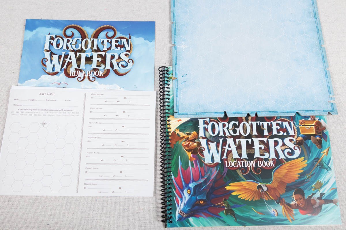 Forgotten Waters Board Game Plaid Hat Pirate Adventure Crossroads Unplayed 100%