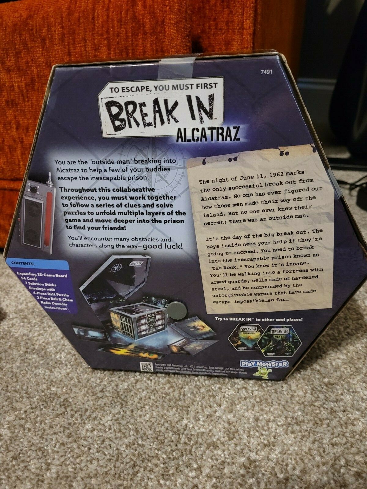 PlayMonster Break In – Alcatraz – Ages 10+ | 1-6 players Used, Ready to Play