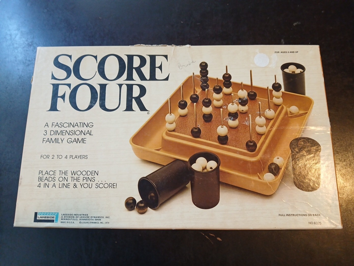 Vintage 1974 Score Four 3-D Family Game No. 8325 By Lakeside See Pictures