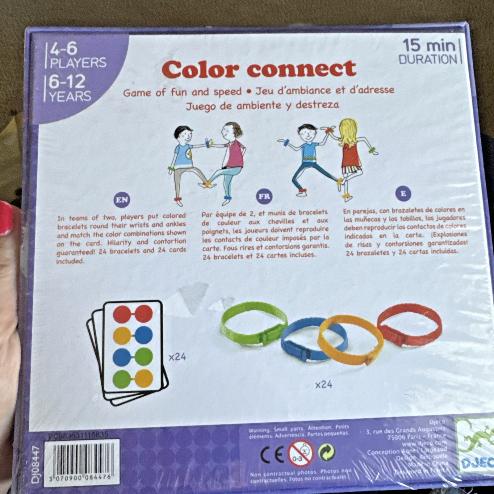 NIB Color Connect Game of fun and skill by Djeco for Ages 6-12 years