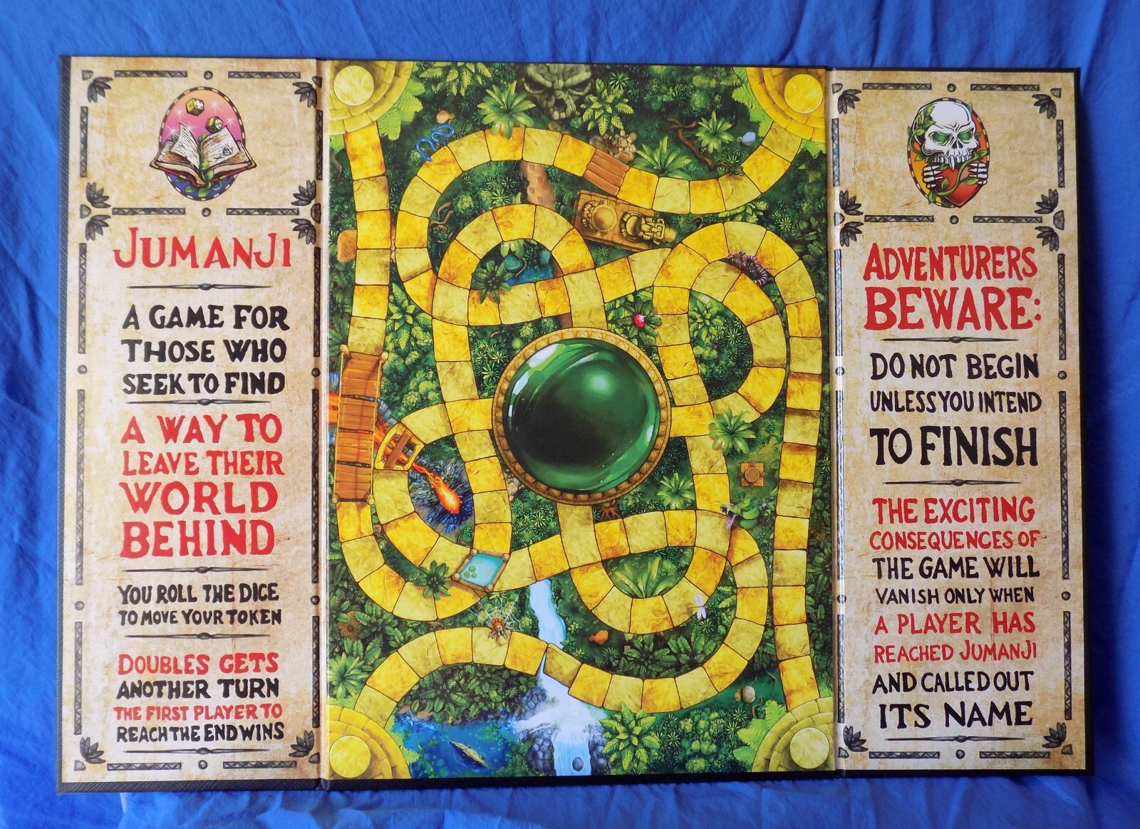 Jumanji Board Game Spinmaster 2021 For Parts or Play Adventurers Beware!