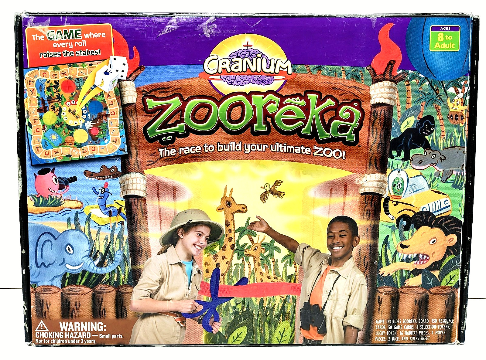 Cranium – Zooreka – The Race to Build Your Ultimate Zoo – Board Game – Complete