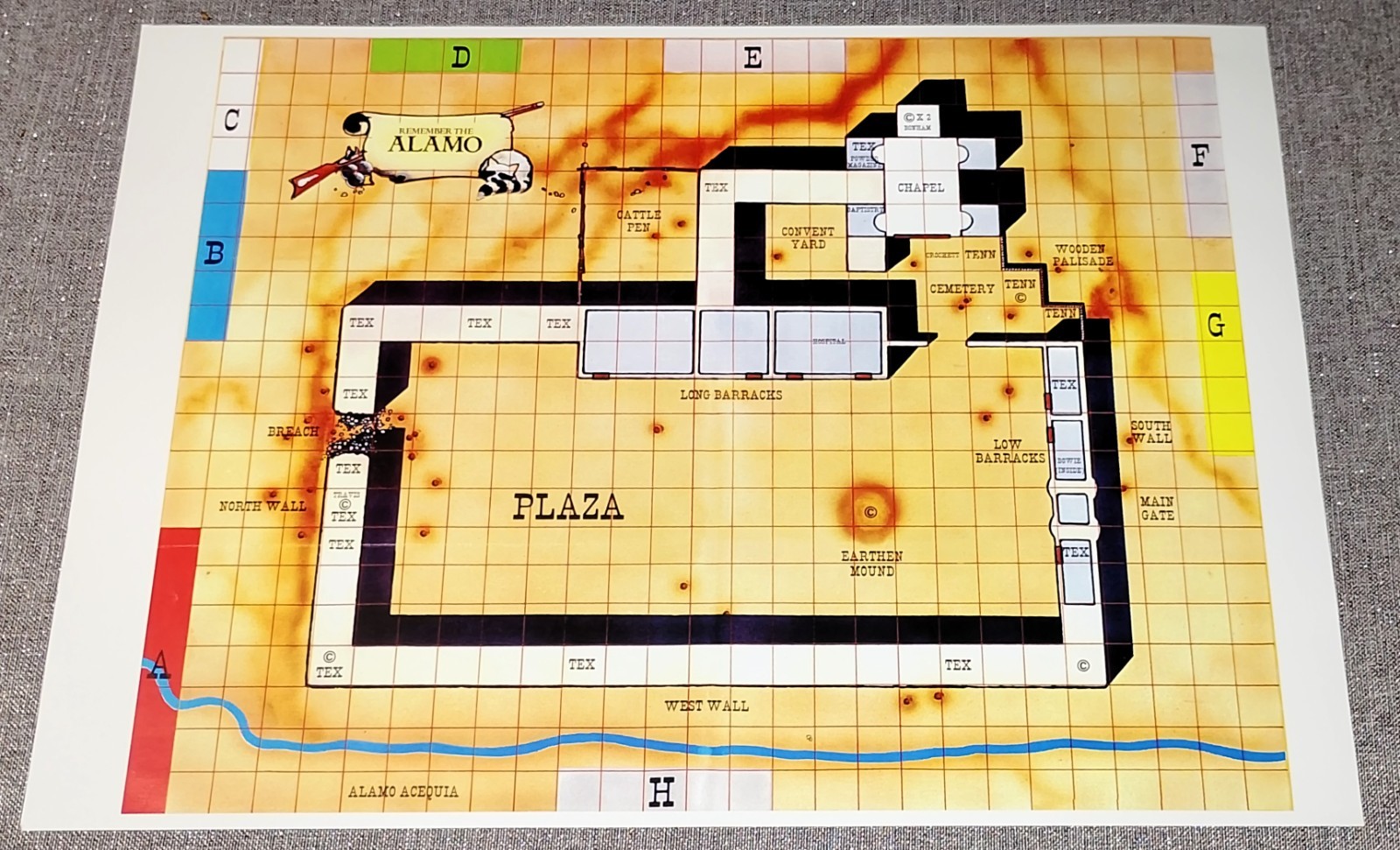 Remember the Alamo!, 89 counters, A3 map, 1 quick ref, Rules 7 pages