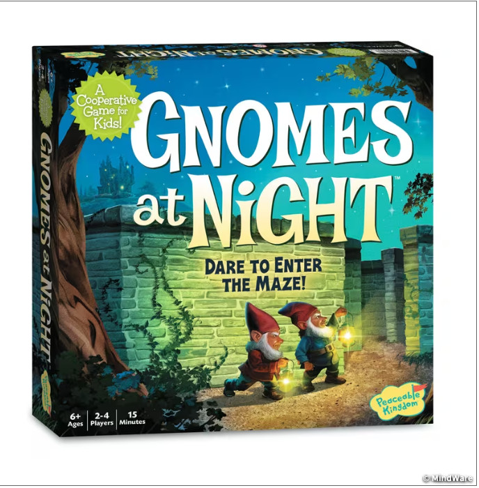 Gnomes at Night Peaceable Kingdom Cooperative Board Game