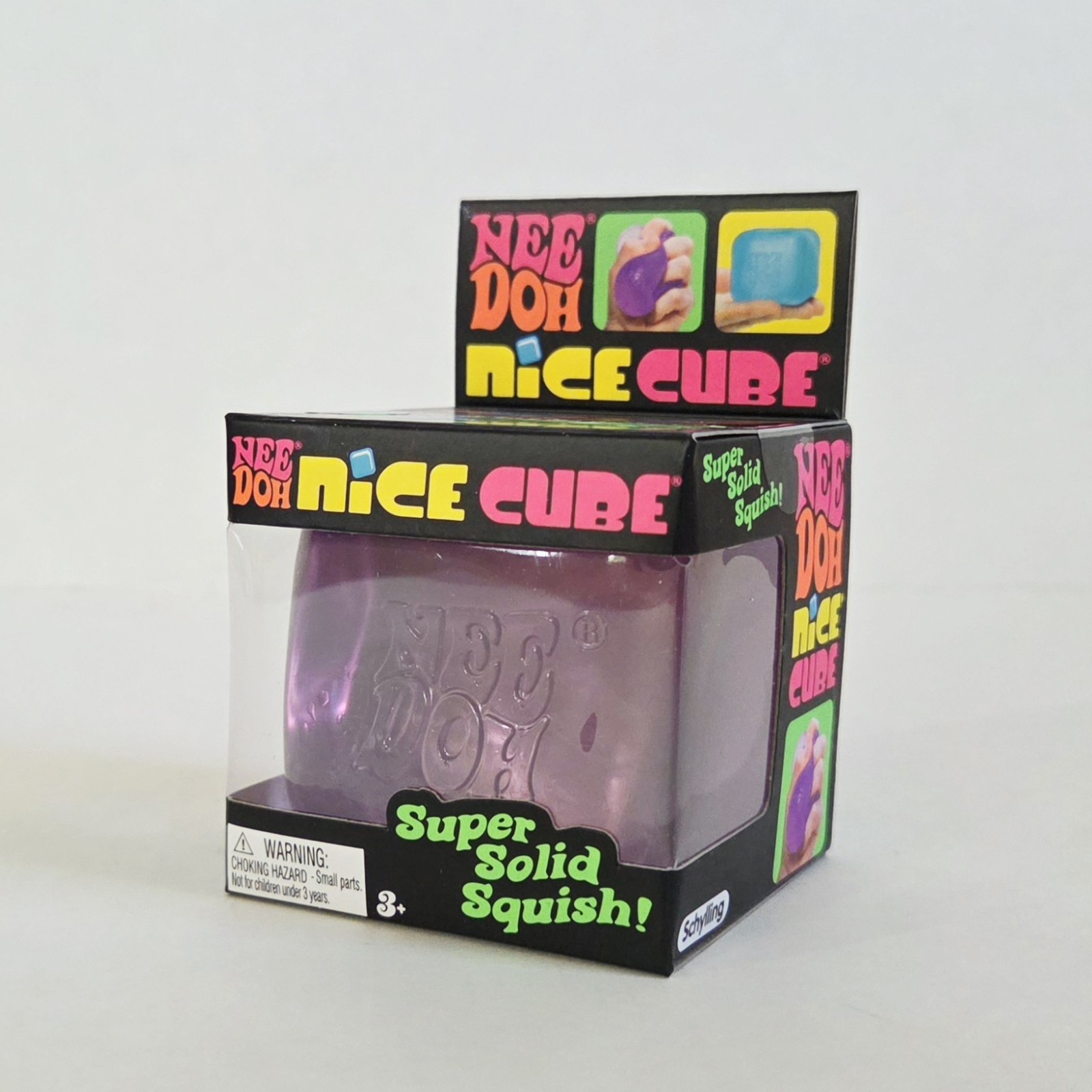 PURPLE NeeDoh Nice Cube Nee Doh Nicecube 2.25″ Squishy Stress Toy 100% AUTHENTIC