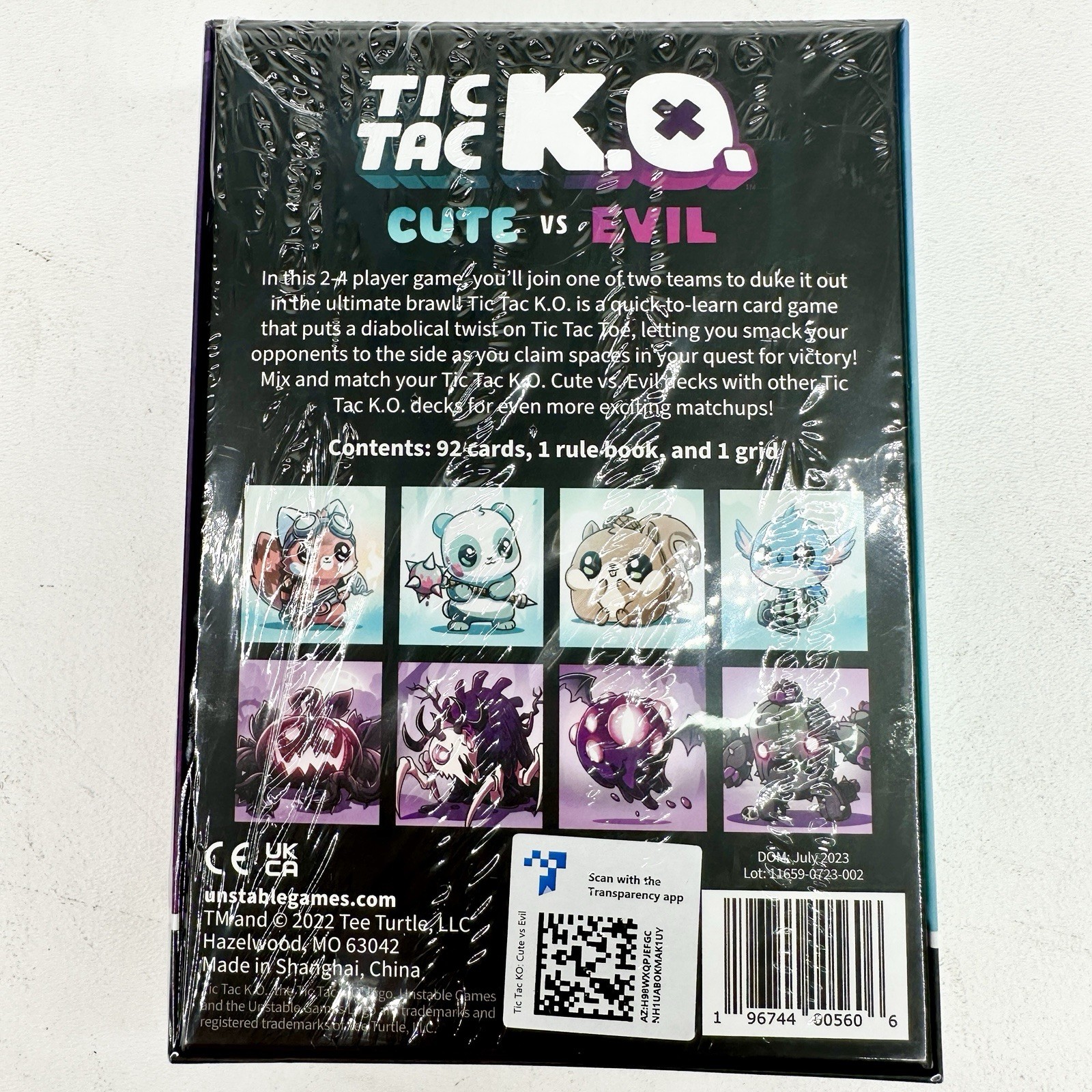 TIC TAC K.O. CUTE VS. EVIL🐰💀 (LOT OF 13) | 2-4 PLAYER CARD GAME | ALL SEALED✨