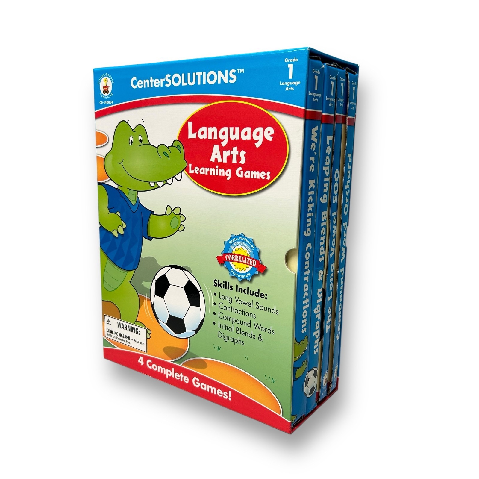 CenterSOLUTIONS 4-in-1 Language Arts Learning Games, 1st Grade