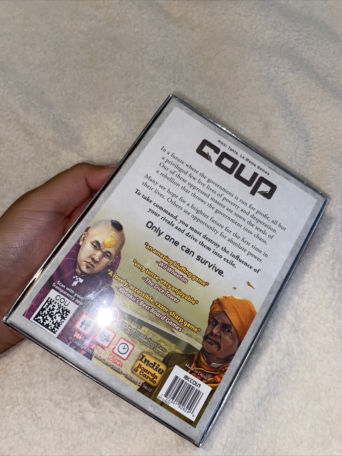 Indie Boards and Cards Coup The Dystopian Universe Card Game – COU1IBC