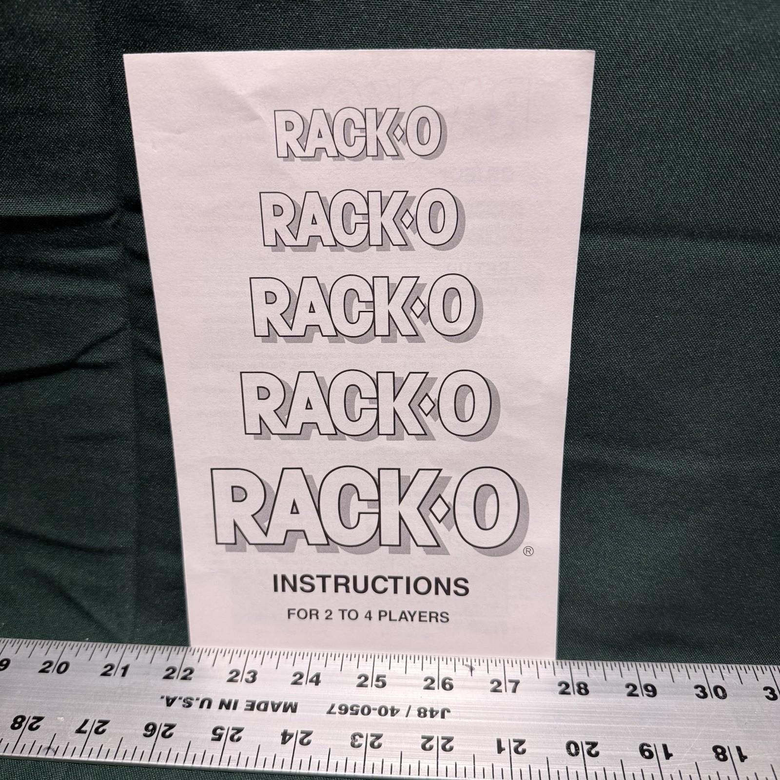 Racko Vintage Milton Bradley Racko Card Game 1987 Complete Family Fun Ships Free