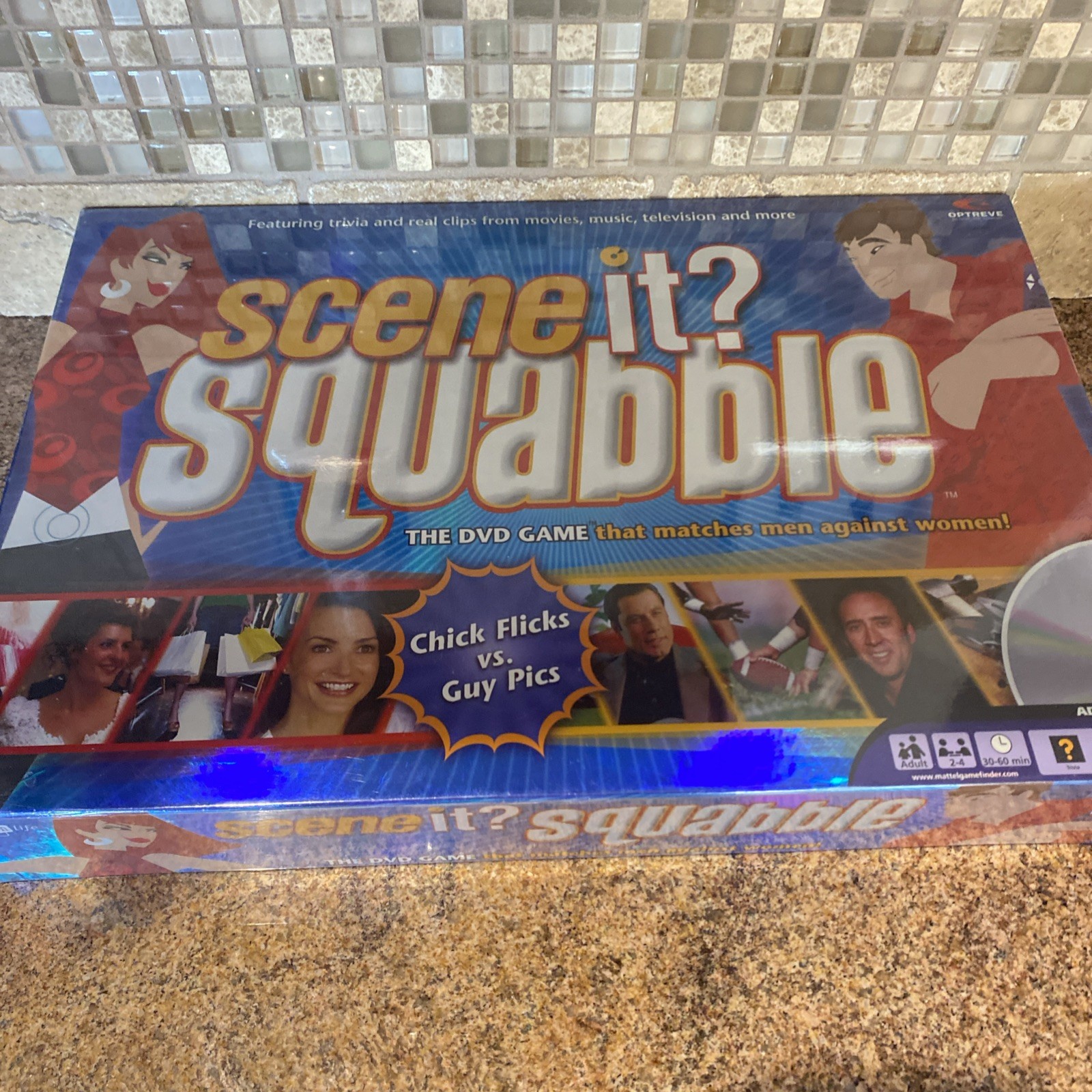 Scene it Squabble DVD Game Family Party Activity Entertainment Trivia Music New