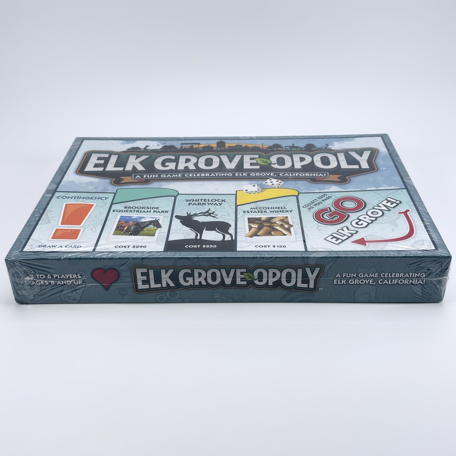 Go ELK GROVE OPOLY Monopoly Board Game Made By Late For The Sky California Sac
