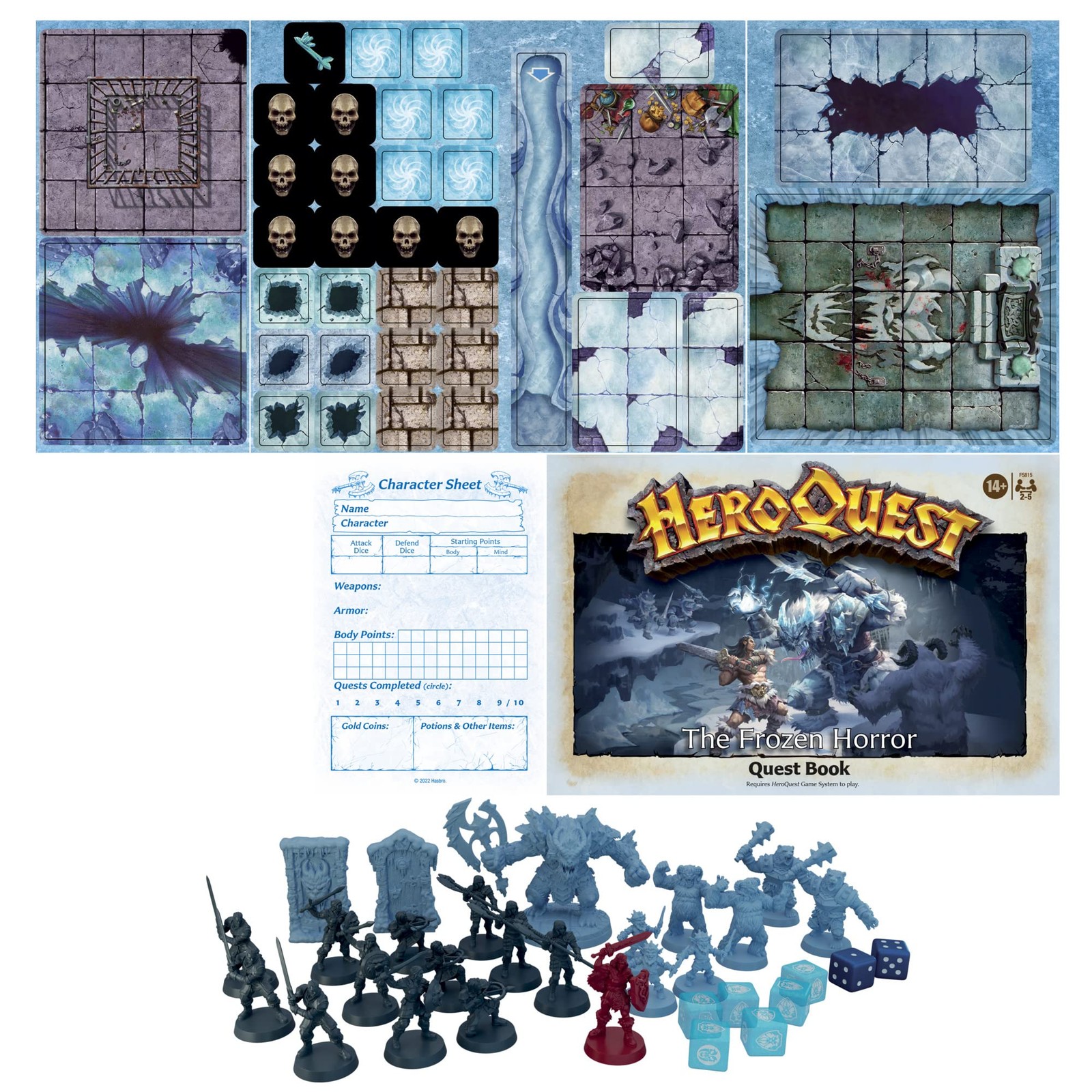 Hasbro Gaming Avalon Hill HeroQuest The Frozen Horror Quest Pack, Dungeon