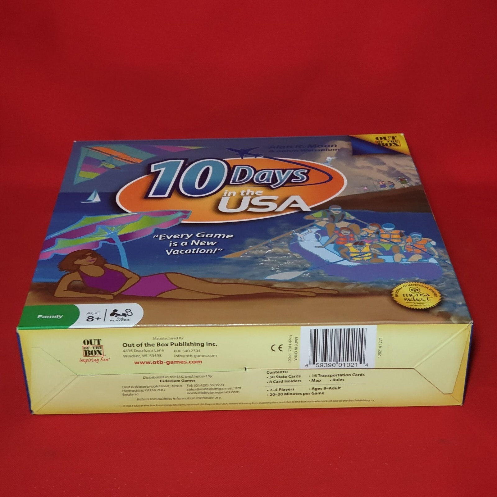 10 Days in the USA Family Board Game Every Game is a New Vacation