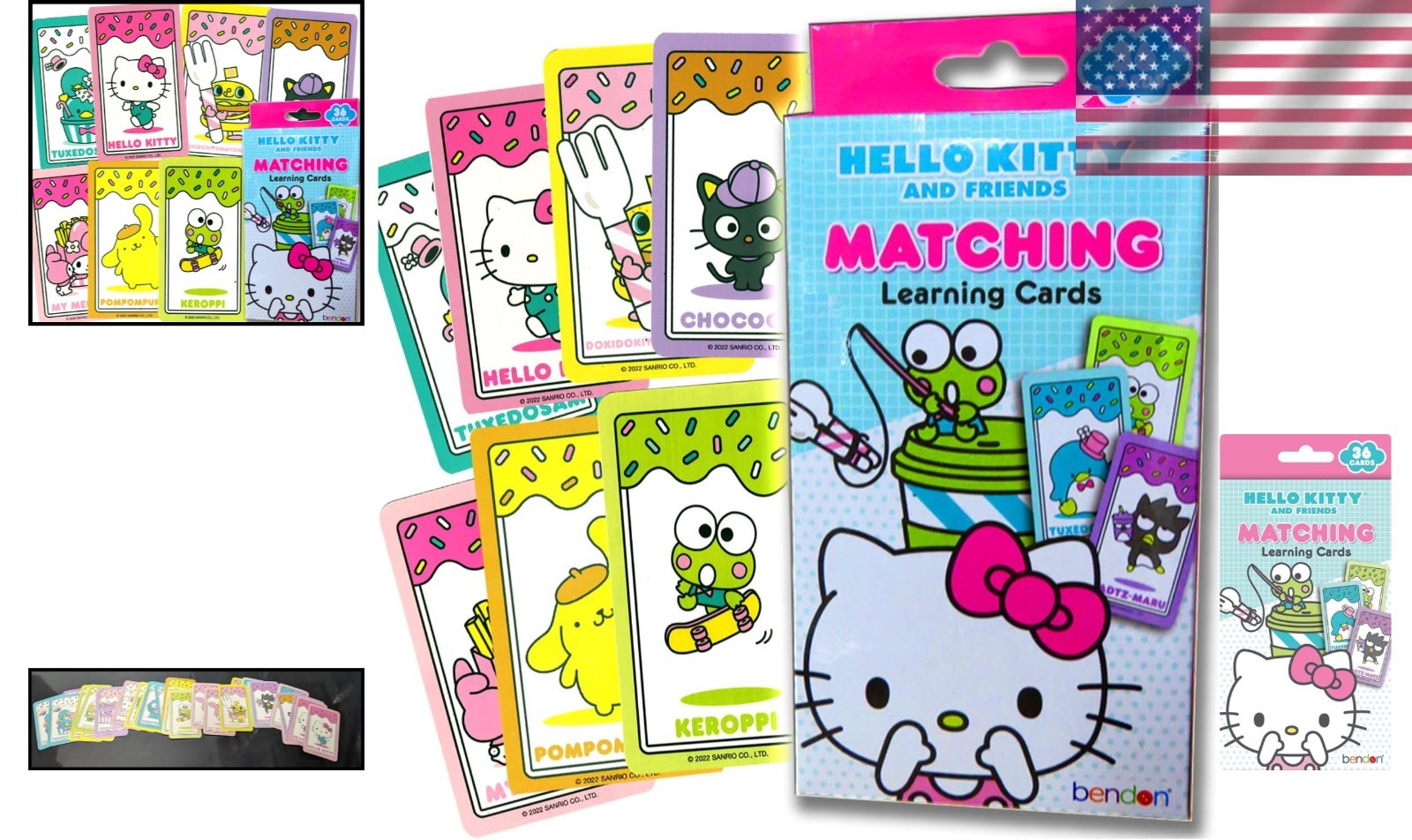 Engaging Hello Kitty Matching Game – 36 Durable Cards for Problem Solving