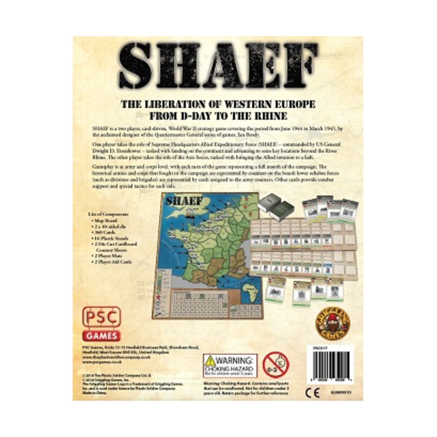 Plastic So War Game SHAEF (Supreme Headquarters Allied Expeditionary Box VG/NM