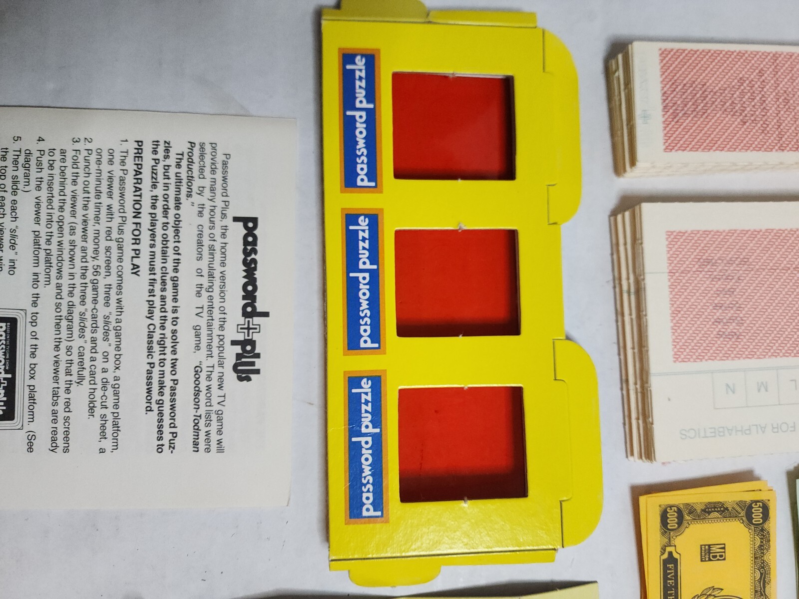 Vintage 1978 Password Plus 1st Edition Complete Game