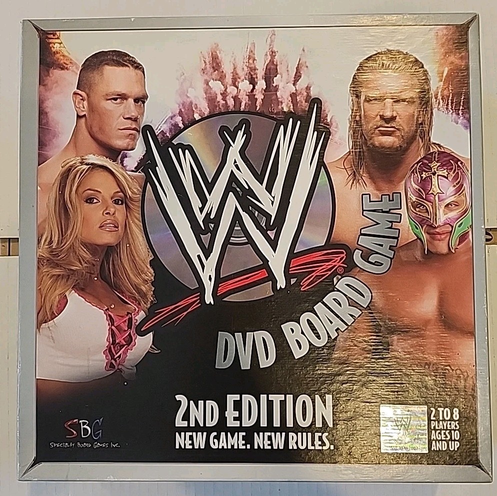 WWE DVD Board Game Specialty Board Games 2nd Ed Complete Exc Raw Smackdown 2006