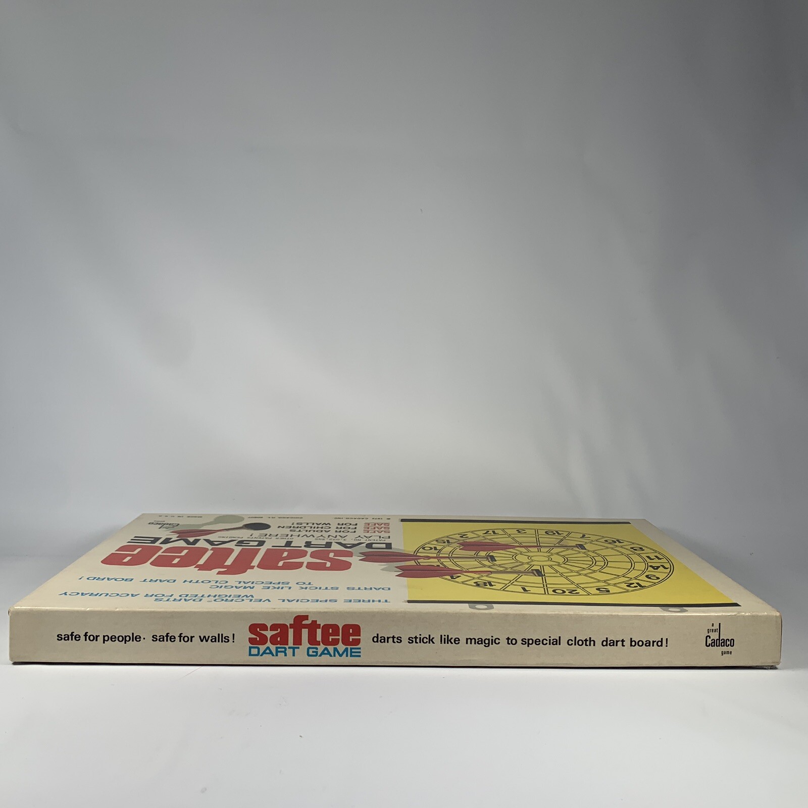 Saftee Dart Game 1972 Vintage Cadaco Safety Children Safe USA in Box