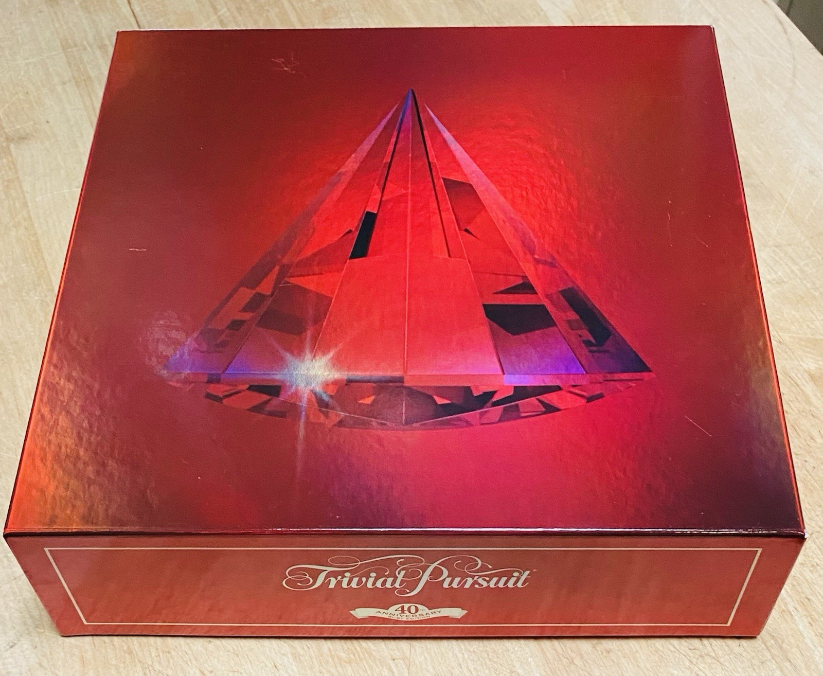 TRIVIAL PURSUIT GAME Hasbro 40th Anniversary RUBY EDITION Never Played Complete