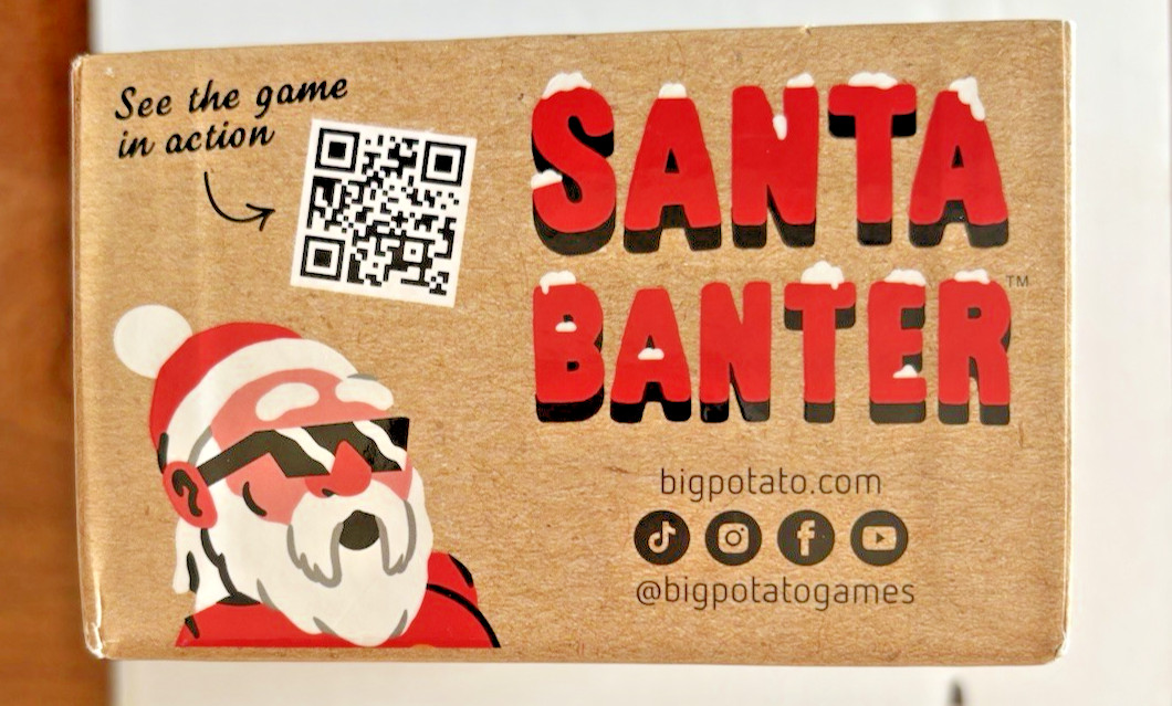 Big Potato Party Game Christmas Santa Banter Box Brand New