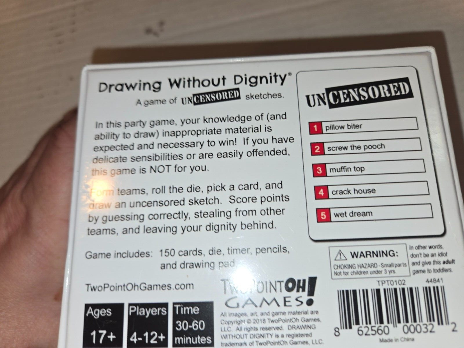 Drawing Without Dignity: A Card Game of Uncensored Sketches Adult Party
