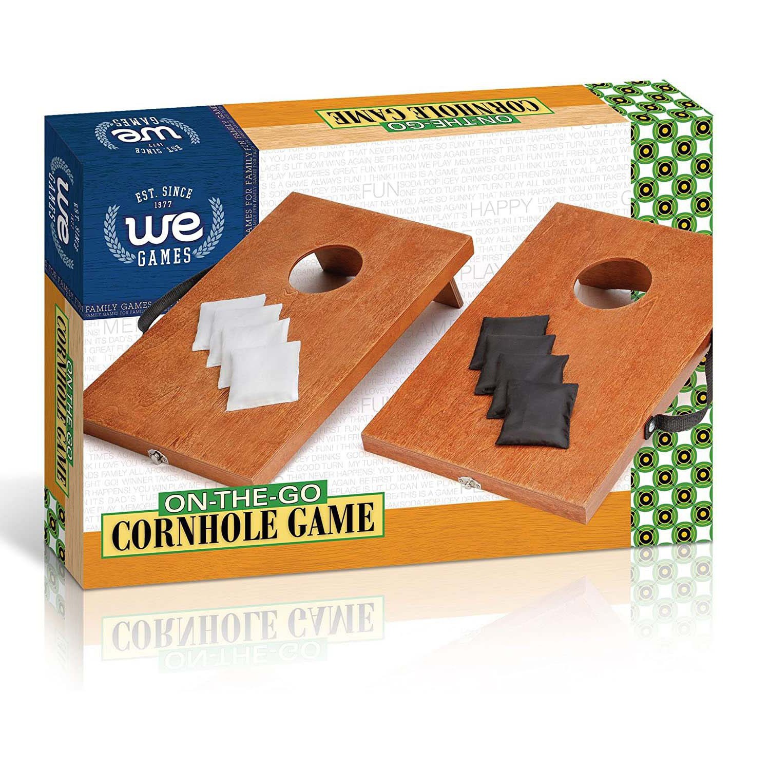 WE Games Indoor or Outdoor Travel Cornhole Game – 16 x 10.5 in.