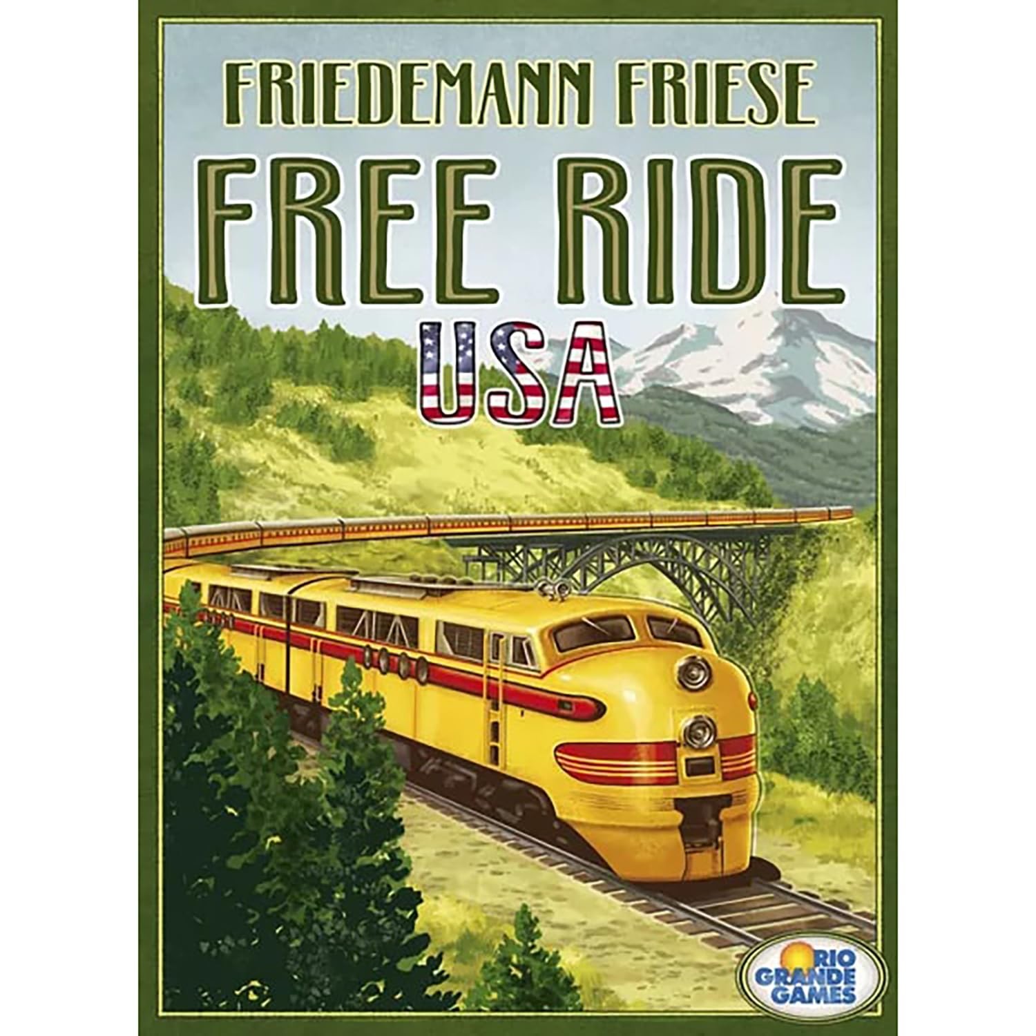 Rio Grande Games: Free Ride Usa – Railroad Development Strategy Toy