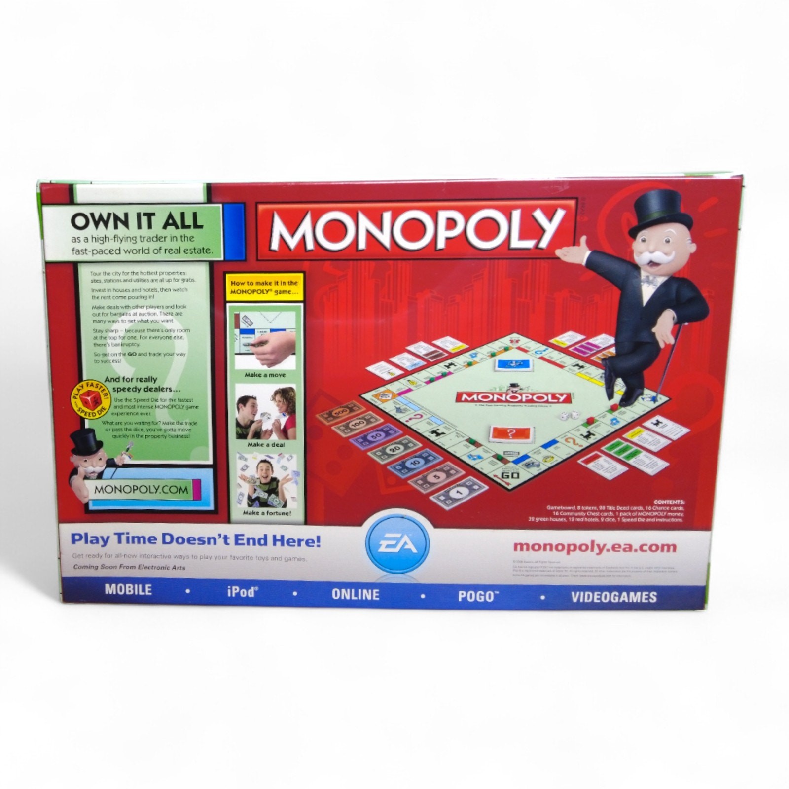 Monopoly The Fast Dealing Property Trading Game Parker Brothers Family Ages 8+
