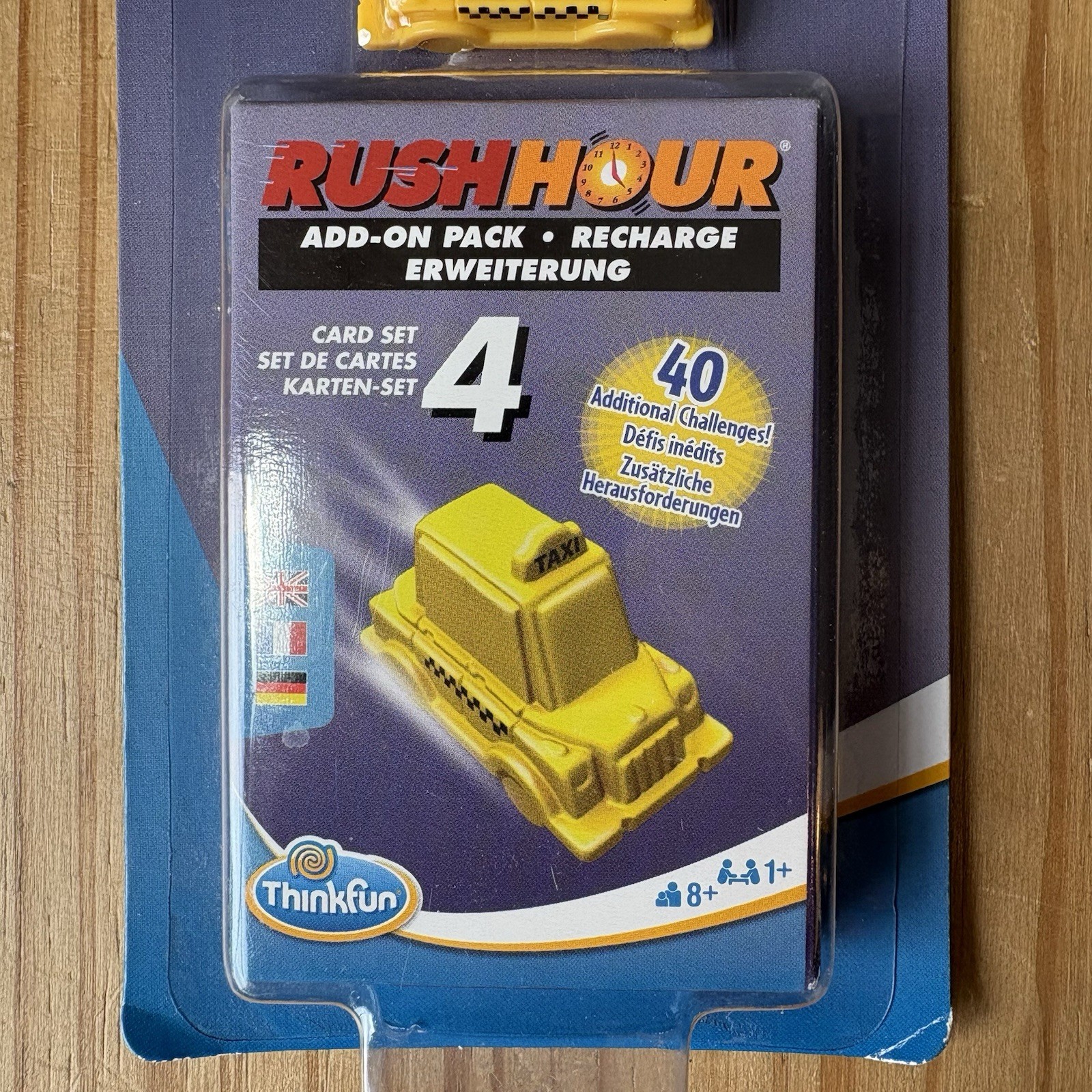 ThinkFun Rush Hour 4 Add-On Pack Game Expansion 40 Challenges & Bonus Car NEW