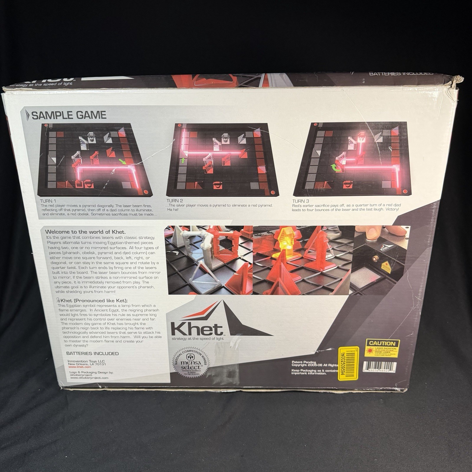Khet The Laser Game Strategy The Speed of Light Mensa Select Award Winning 2007