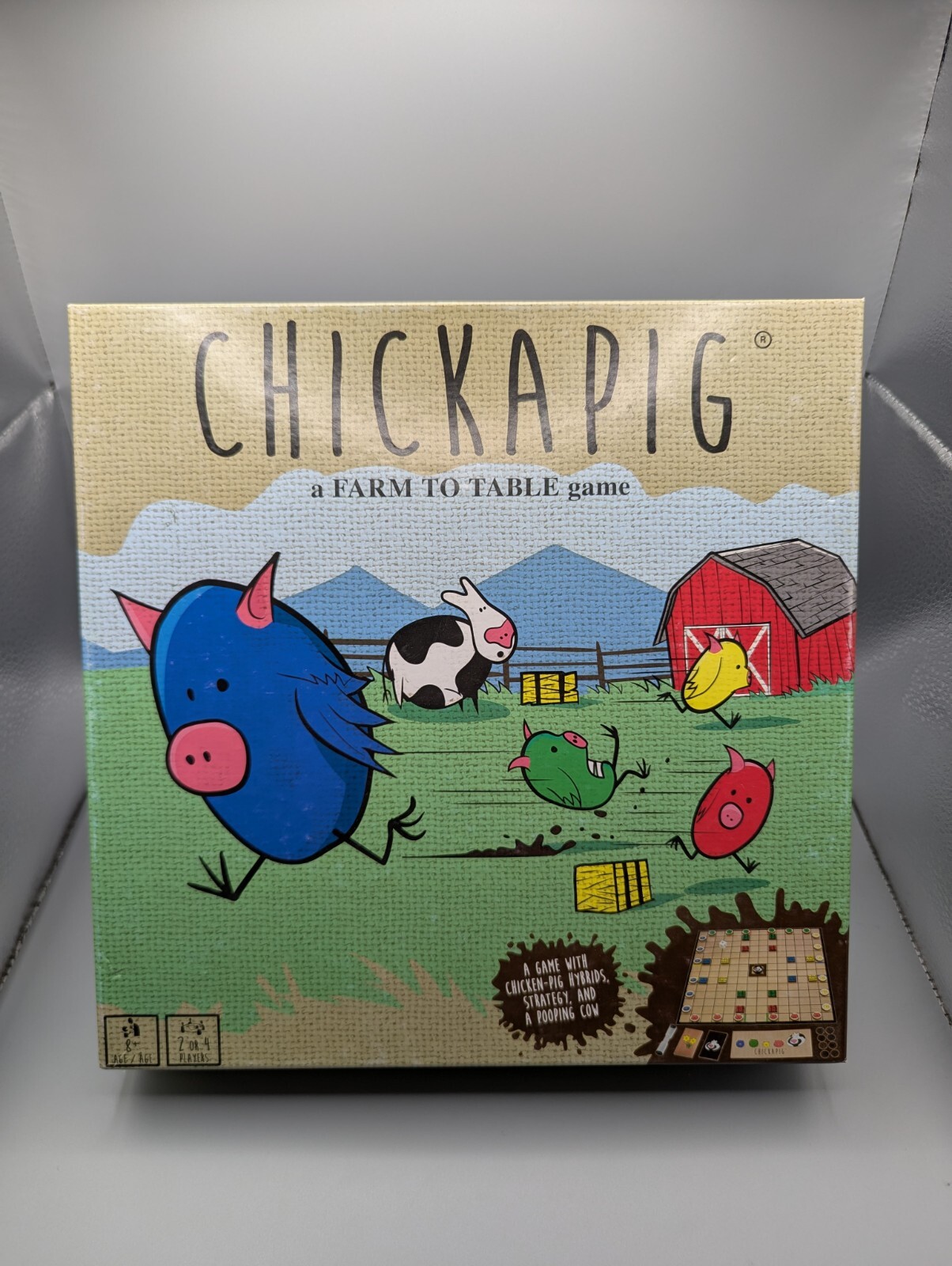 Complete Chickapig Strategic Board Game Family Friendly Game