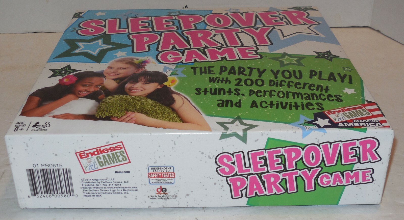 2014 gigglicious The Sleepover Party Game 100% complete Board Game