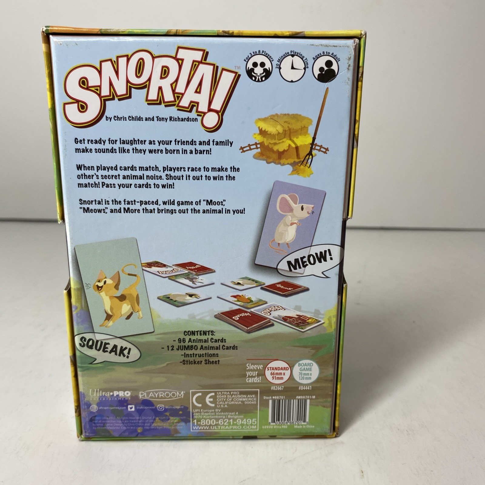 Snorta! Card Game By Playroom-2020 Edition- Family Game Night- Animals-COMPLETE