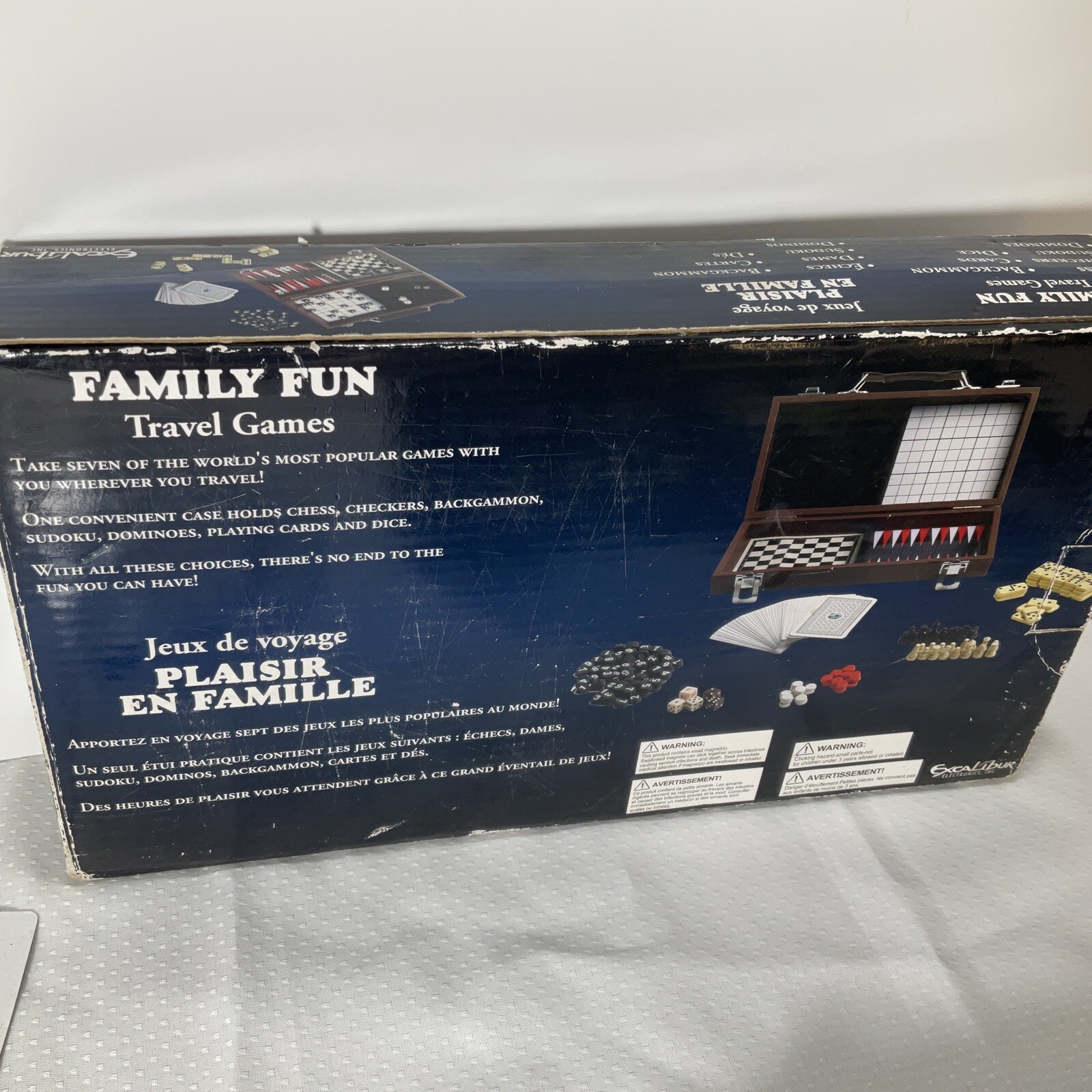 Family Fun Travel Games Ages 8 & Up ( In Box)