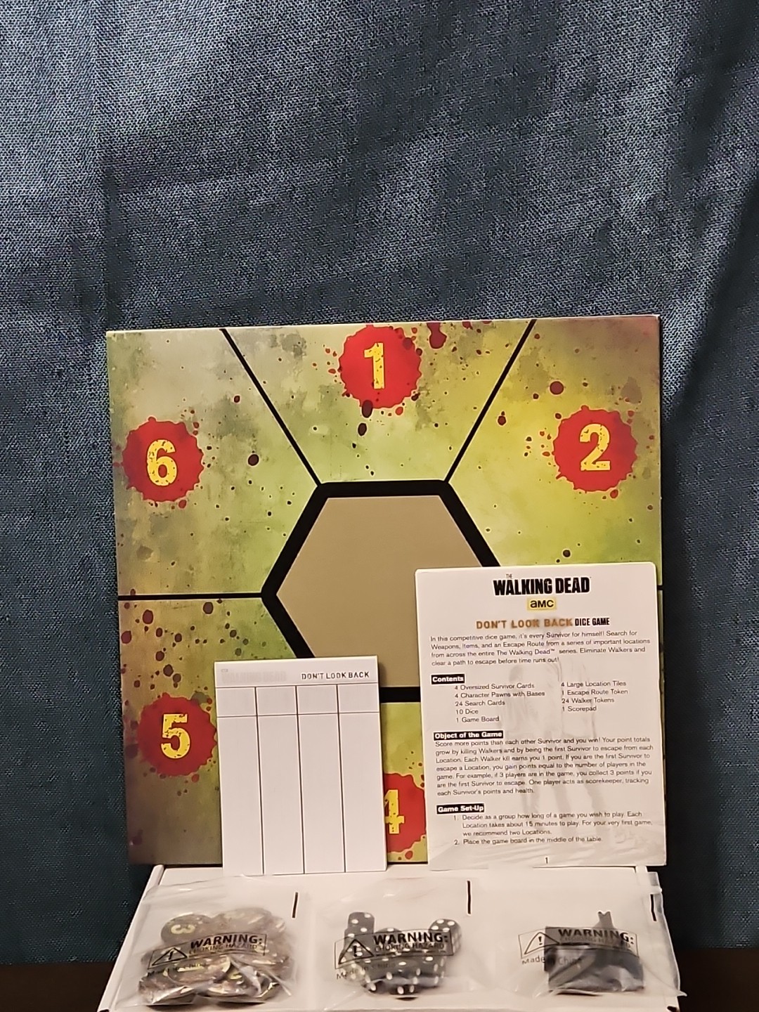 The Walking Dead: Don’t Look Back Dice Game | AMC Cryptozoic | Rick Daryl
